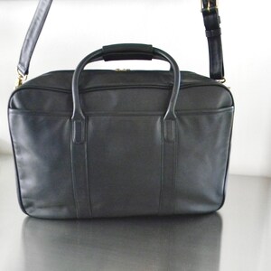 Vintage Black Leather Coach Carry on Bag Refurbished Rare 90s - Etsy