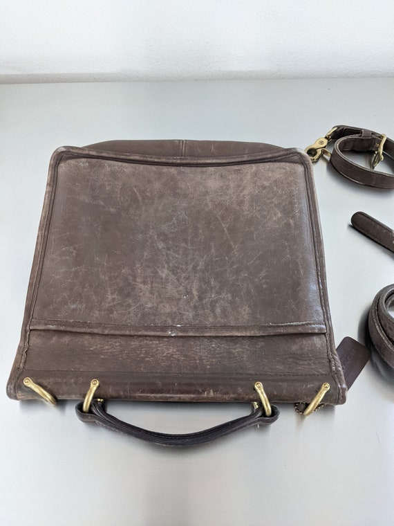 Vintage Coach Taupe Leather Willis, Refurbished 9… - image 5