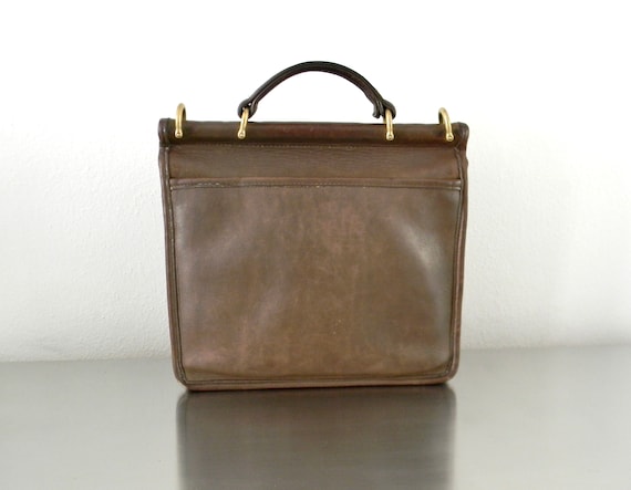 Vintage Coach Taupe Leather Willis, Refurbished 9… - image 7