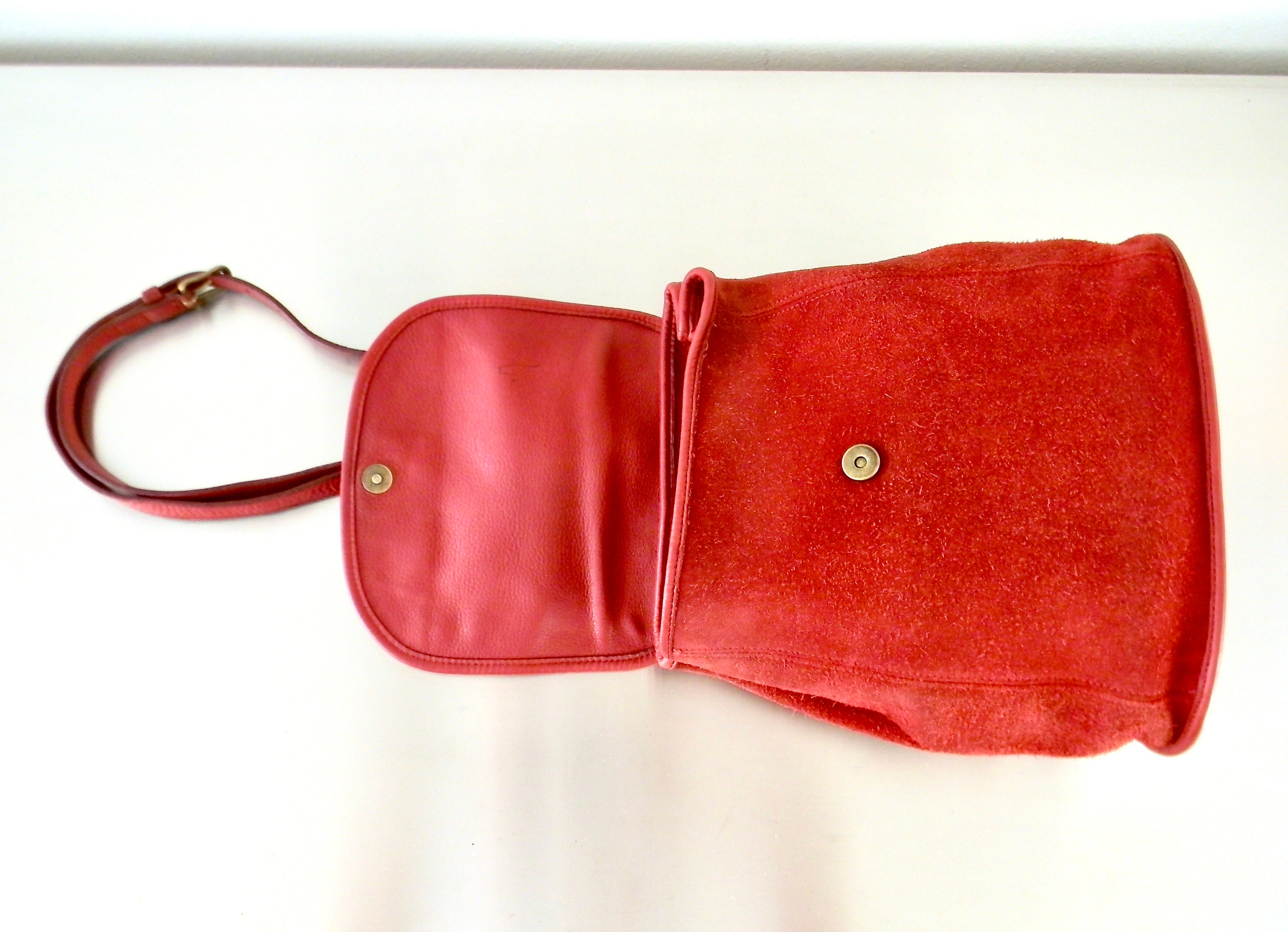 バッグ Vintage Coach Berkeley Drawstring red Vintage Limited Edition Coach Red Berkeley Convertible