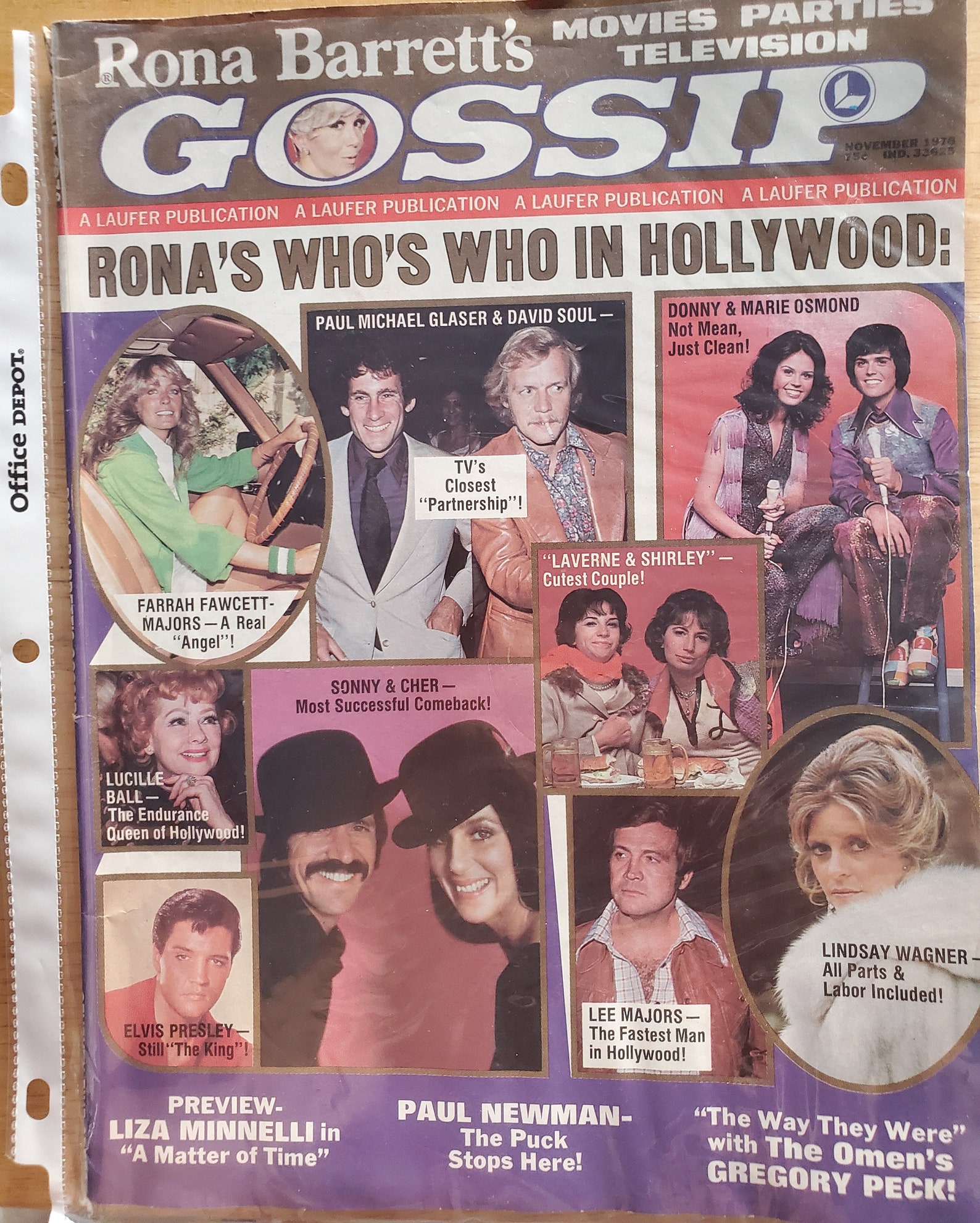 Vintage Gossip Magazine Ronna Barrett . November 1976. Etsy