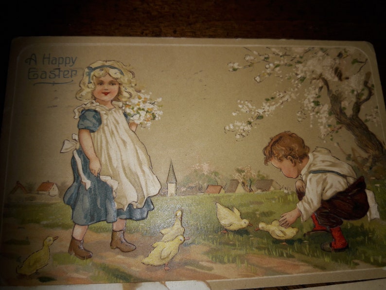 Religious Vintage Easter post cards 1900s Europe