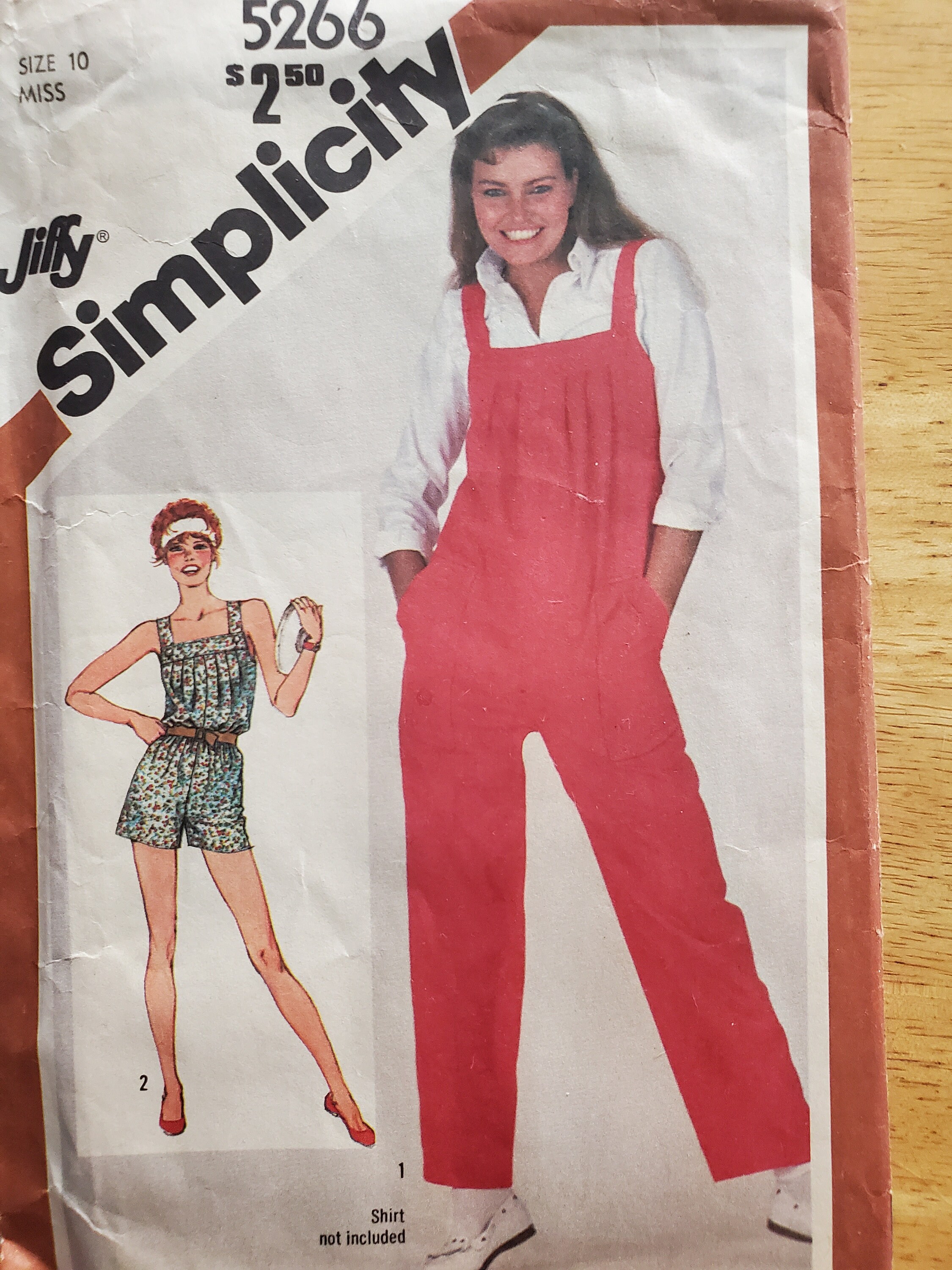 Vintage pattern Simplicity jumpsuit 80s. Sz 10. MISS. jiffy. Etsy