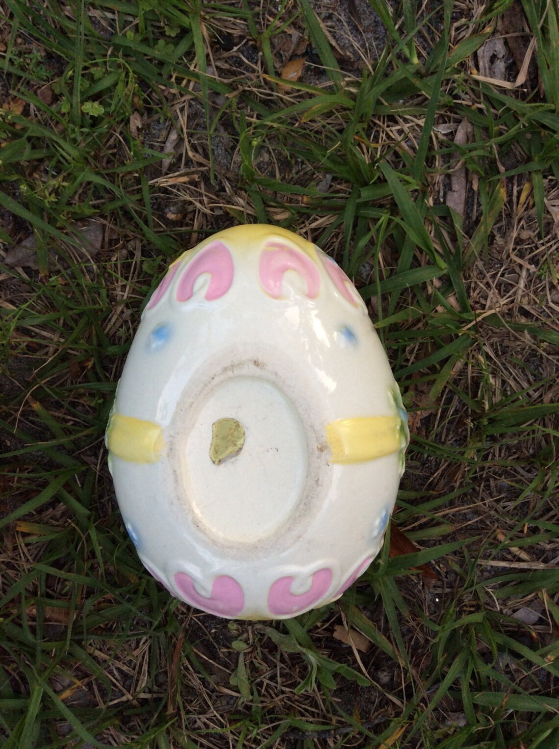 Easter egg large ceramic egg just in time for Easter great Etsy