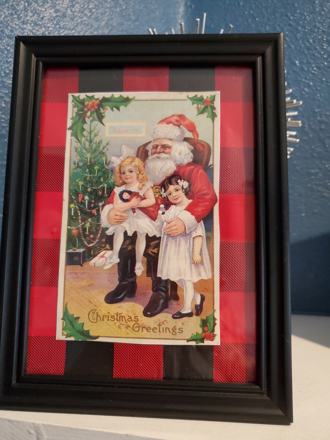 Victorian Christmas Prints In Frames Santa Woth Little Girls Etsy victorian-christmas-prints-in-frames-santa-woth-little-girls-etsy