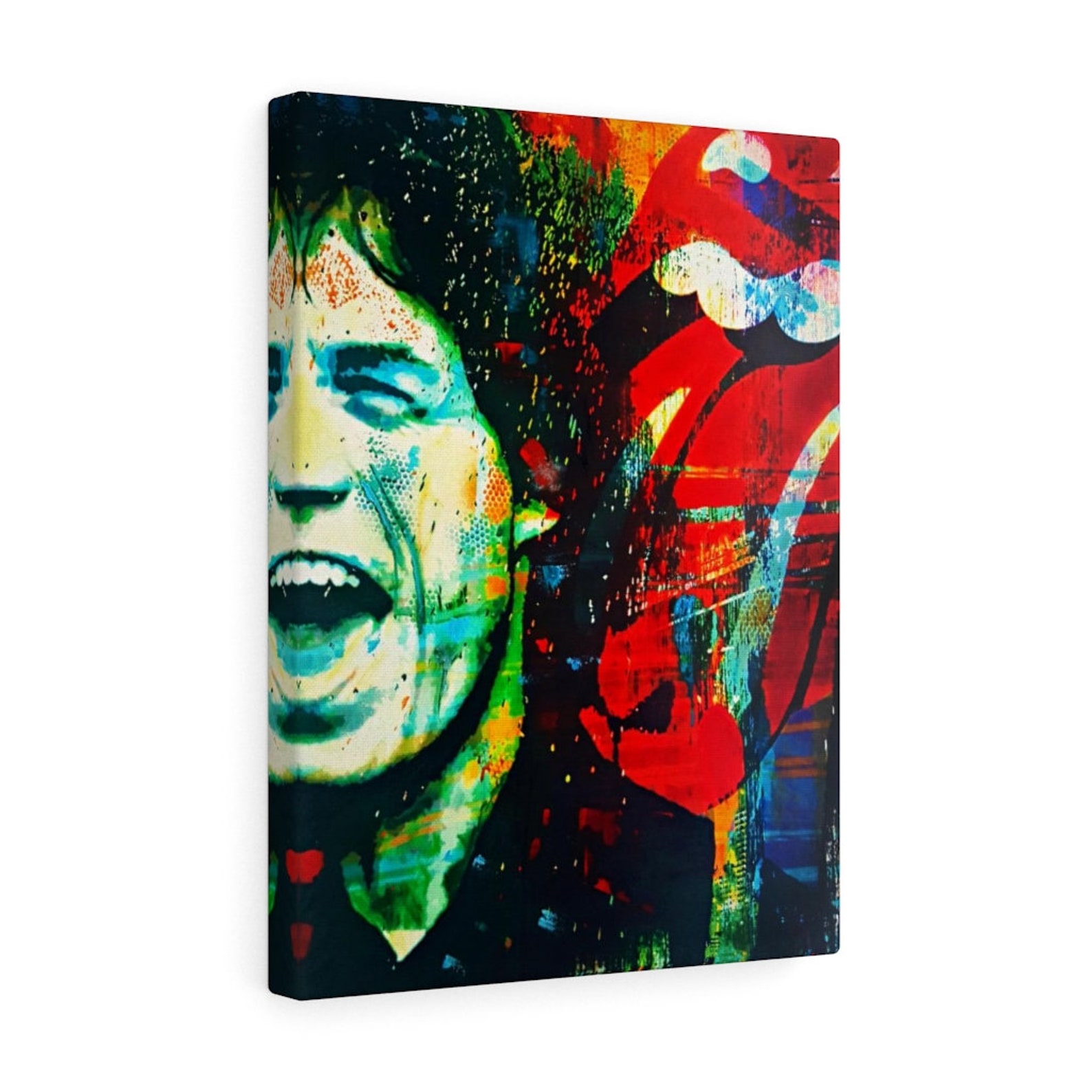 MICK JAGGER© High Quality Canvas Print Etsy