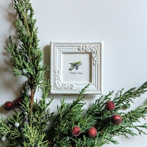 Miniature peinte à la main avec avion de Noël, petit cadeau Joyeux Noël, image 4
