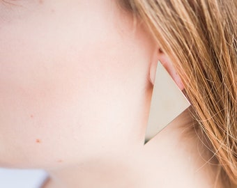 14K Gold Filled Isosceles Post Earrings // The Bond Earring