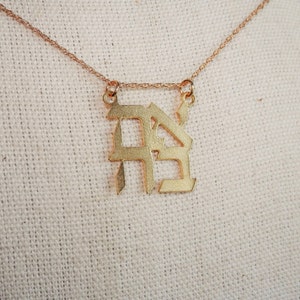 The Ahava Love Necklace // Modern Gold Hebrew Love Necklace // Hebrew Love Necklace // Ahava Necklace // Gold Love Jewelry image 5