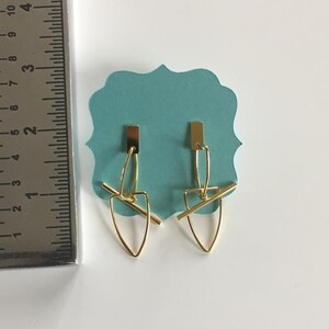 Geo Mobile Earring / Statement Earring / Gold Earrings / Geometric Modern Earrings / Lightweight Earring / Statement Earring / Nickle free image 4