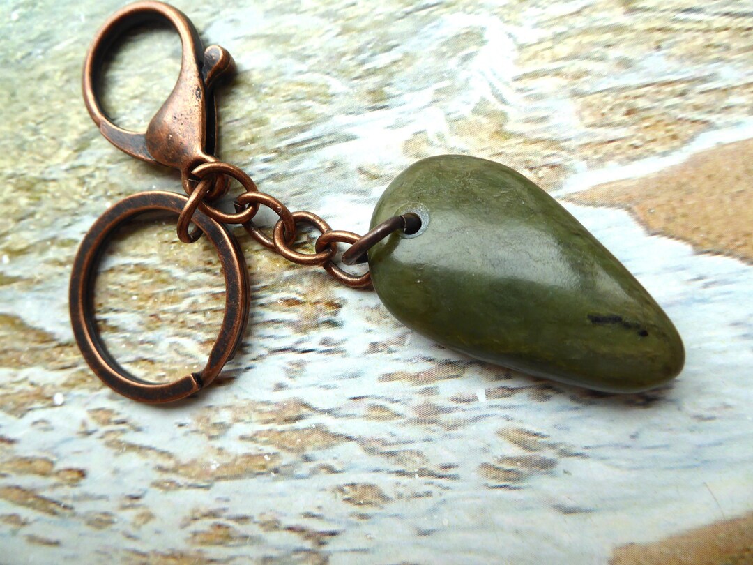 Big Sur Jade, Jade Key Tag, Jade Key Chain, Ocean Jade, Jade Cove - Etsy