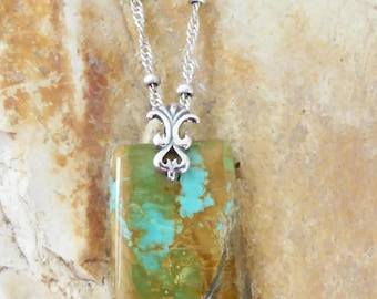 Tyrone Turquoise, Turquoise Pendant,