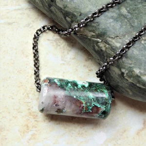 Ajoite Bead, Ajoite Necklace, African Ajoite, Messina Mine, Phoenix Rising