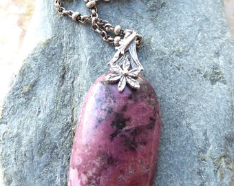 Cobalto Calcite, Calcite pendant, Pink pendant, Cobaltoan Calcite, pink calcite