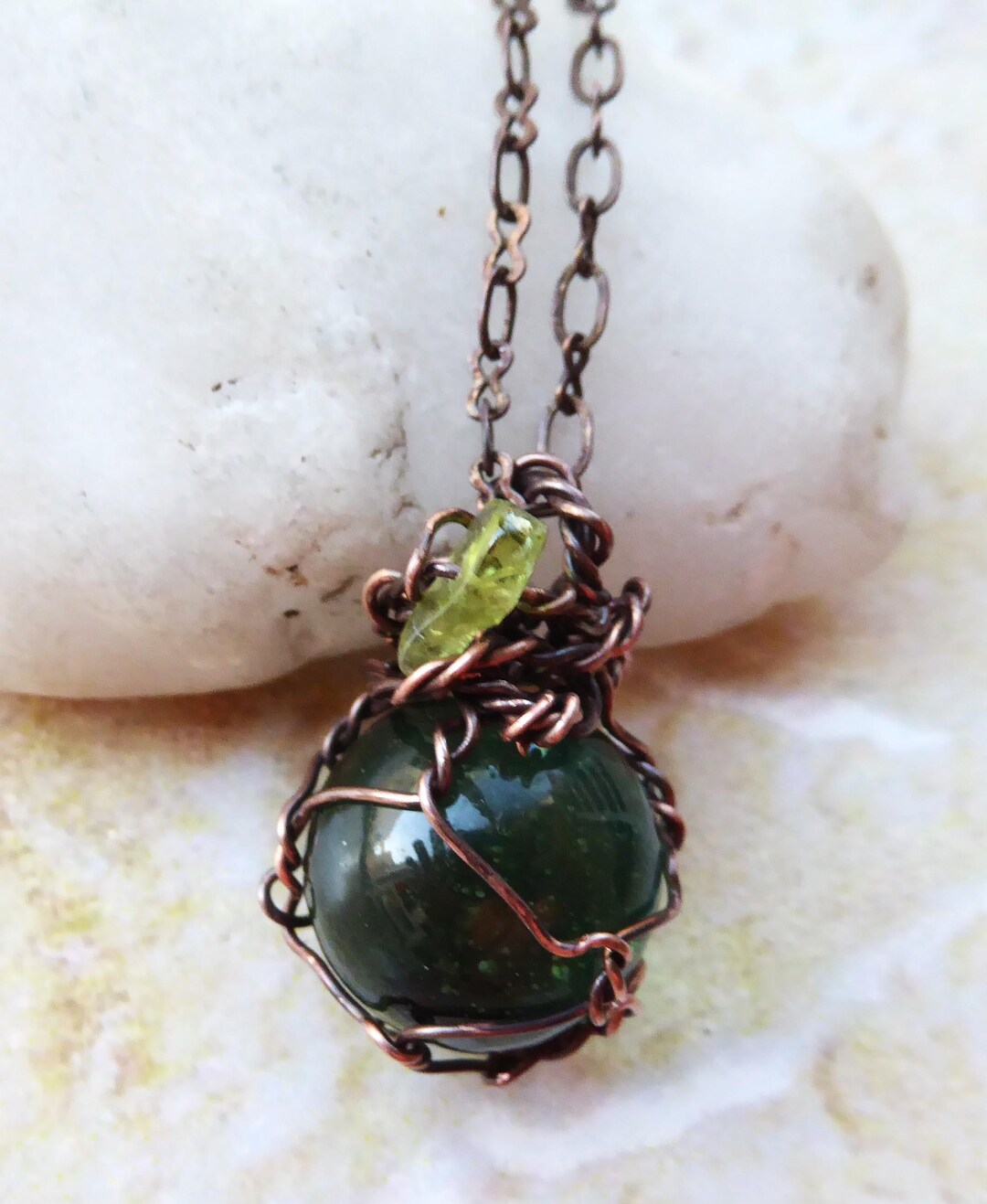 Helenite, Helenite Pendant, Mt St Helens, Volcanic Pendant, Volcanic ...