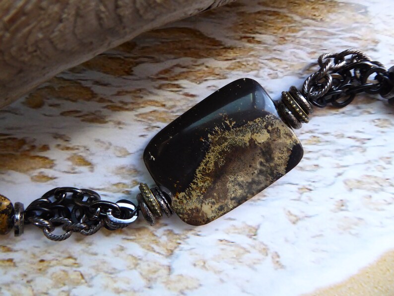 Chain bracelet Jasper Bracelet Chunky Bracelet