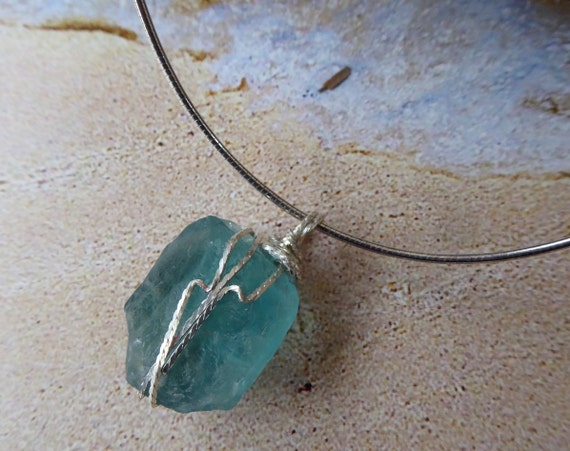 Blue cheap fluorite necklace