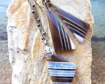 Owyhee Opal Pendant, Owyhee Opal Earrings, Owyhee set,