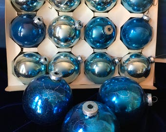Blue christmas decor  Etsy