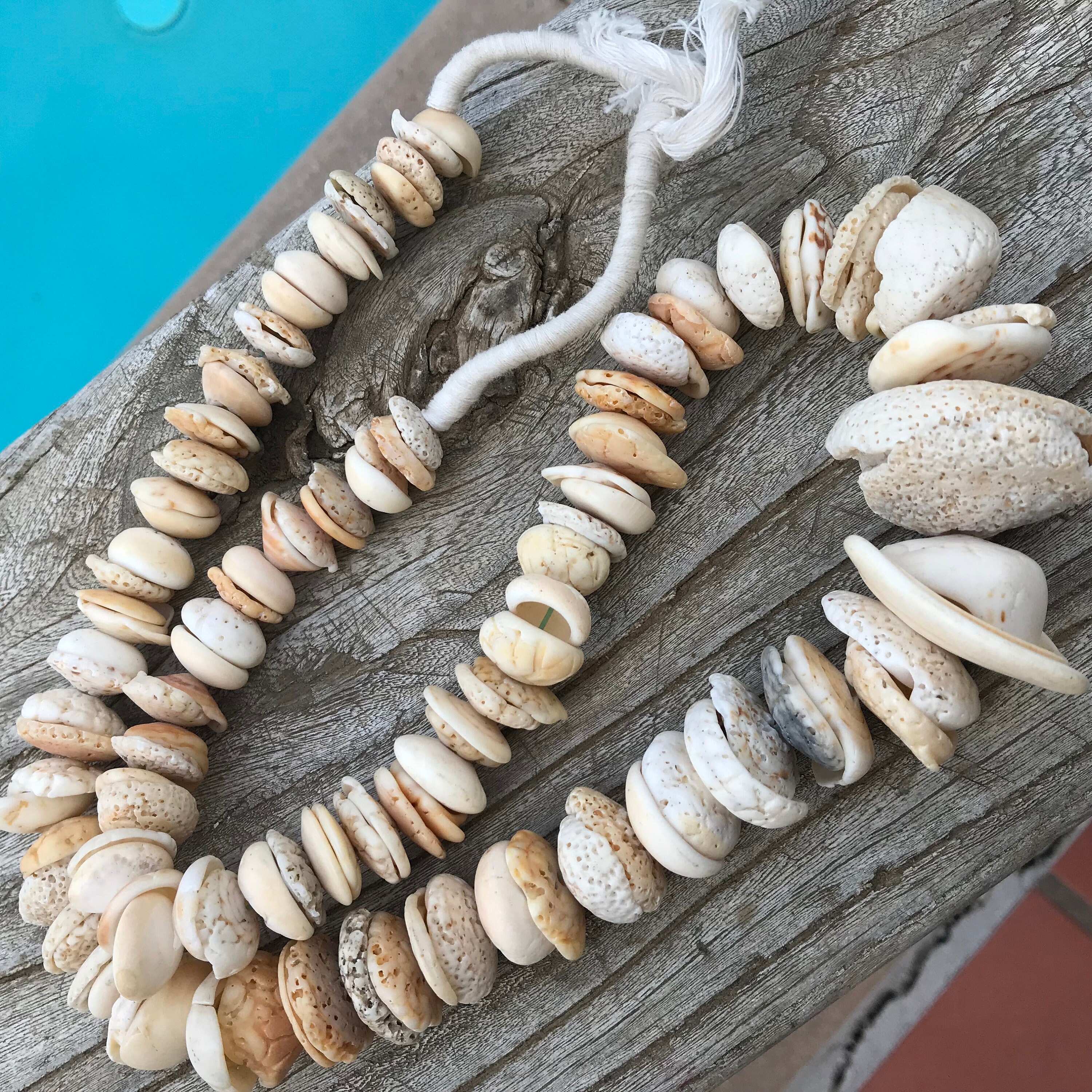 African shell beads vintage trade beads home decor accent Etsy