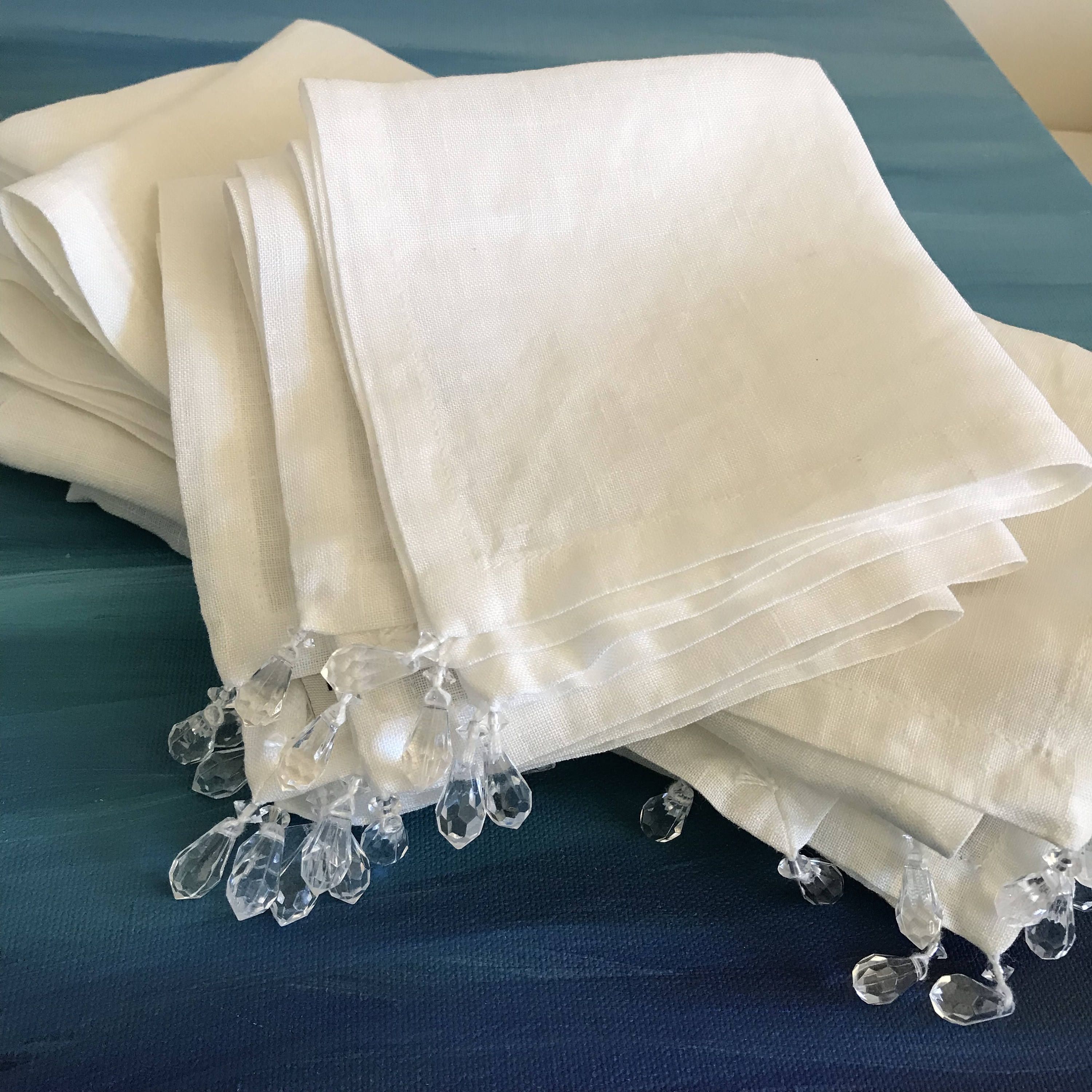 Pottery Barn Linen napkin set of 4 dinner napkins 4 cocktail Etsy