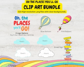 Oh, the Places You'll Go - CLIPART BUNDLE