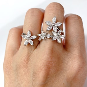 Two Finger Ring, Double Finger Ring, Sterling Silver Ring