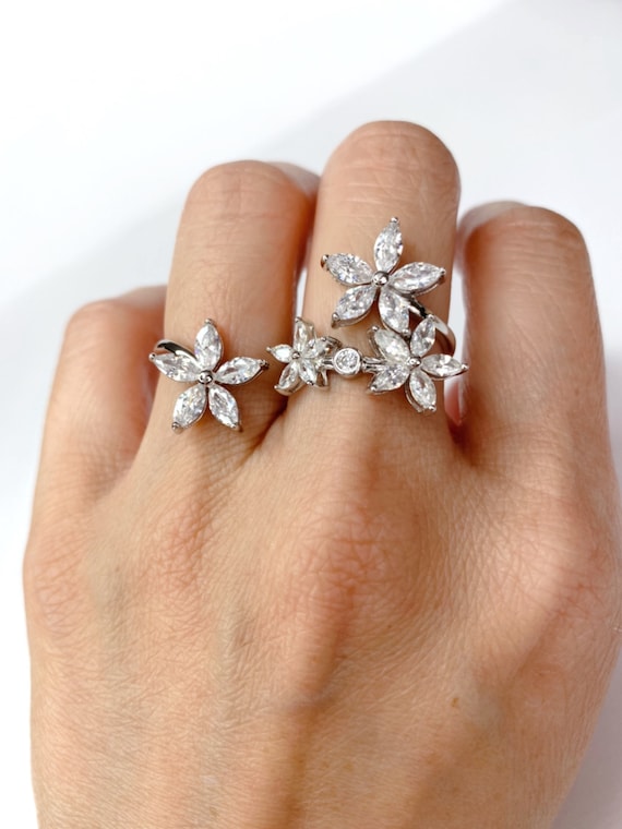 Bague, bague double, bague doigts, bague deux doigts, bague