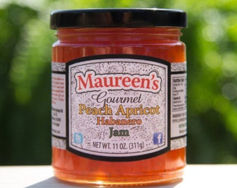 4-pack of Maureen’s Peach Apricot Habanero Jam