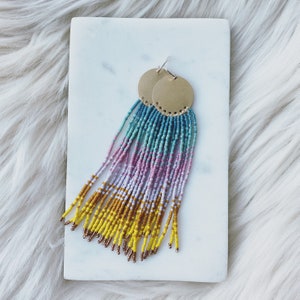 Sol | Earrings | Seed Bead | Handwoven Earrings