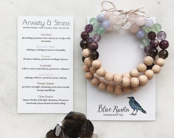 Skinny Peace and Calming | Anxiety Healing Diffuser Bracelet | Aromatherapy Bracelet | Essential Oil Bracelet | STRETCHY