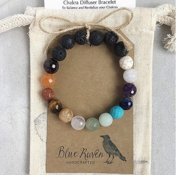 Chakra Essential Oil Diffuser Bracelet / Aromatherapy Bracelet Etsy