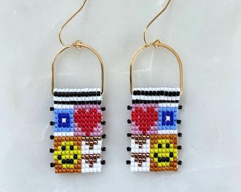 Icons | The Icon Collection | Seed Bead | Handwoven Earrings