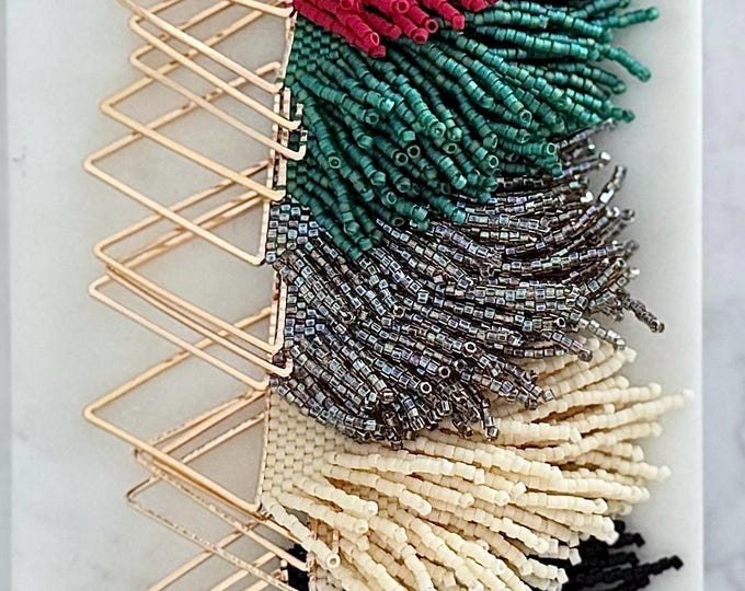 Featured listing image: Boho Fringe | Earrings | Seed Bead | Handwoven Earrings