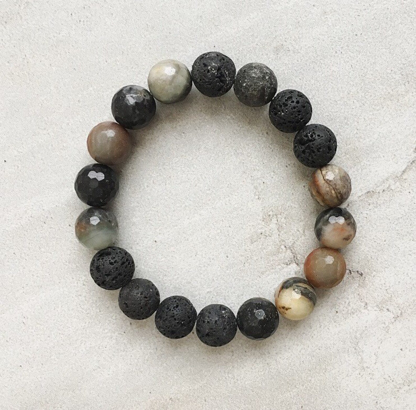Dark Amazonite Mix / Essential Oil Diffuser Bracelet / Aromatherapy - Etsy
