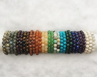 A Rainbow of Gemstones | Semi-Precious Bracelet | Faceted Stones