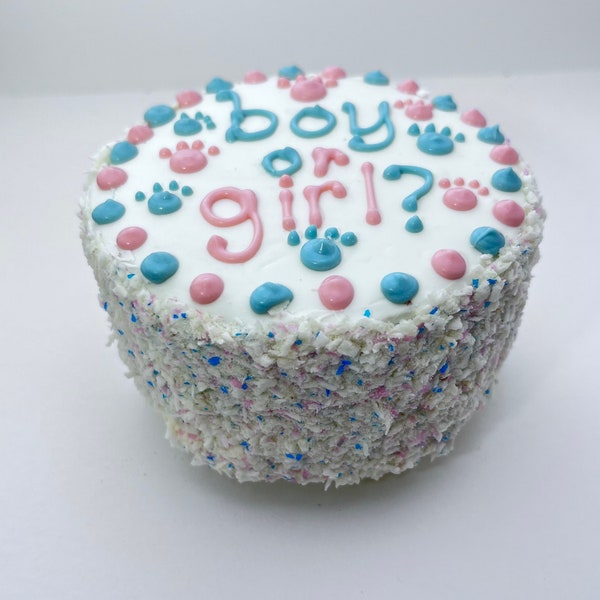 Dog Gender Reveal Treat Etsy