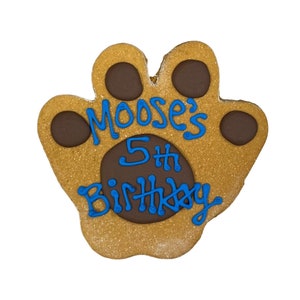 Dog Paw Cookies | Homemade  | Birthday Cookies for Dog | Personalized (Grain-Free)
