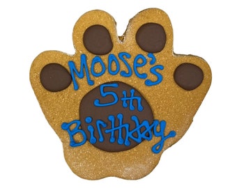 Dog Paw Cookies | Homemade  | Birthday Cookies for Dog | Personalized (Grain-Free)