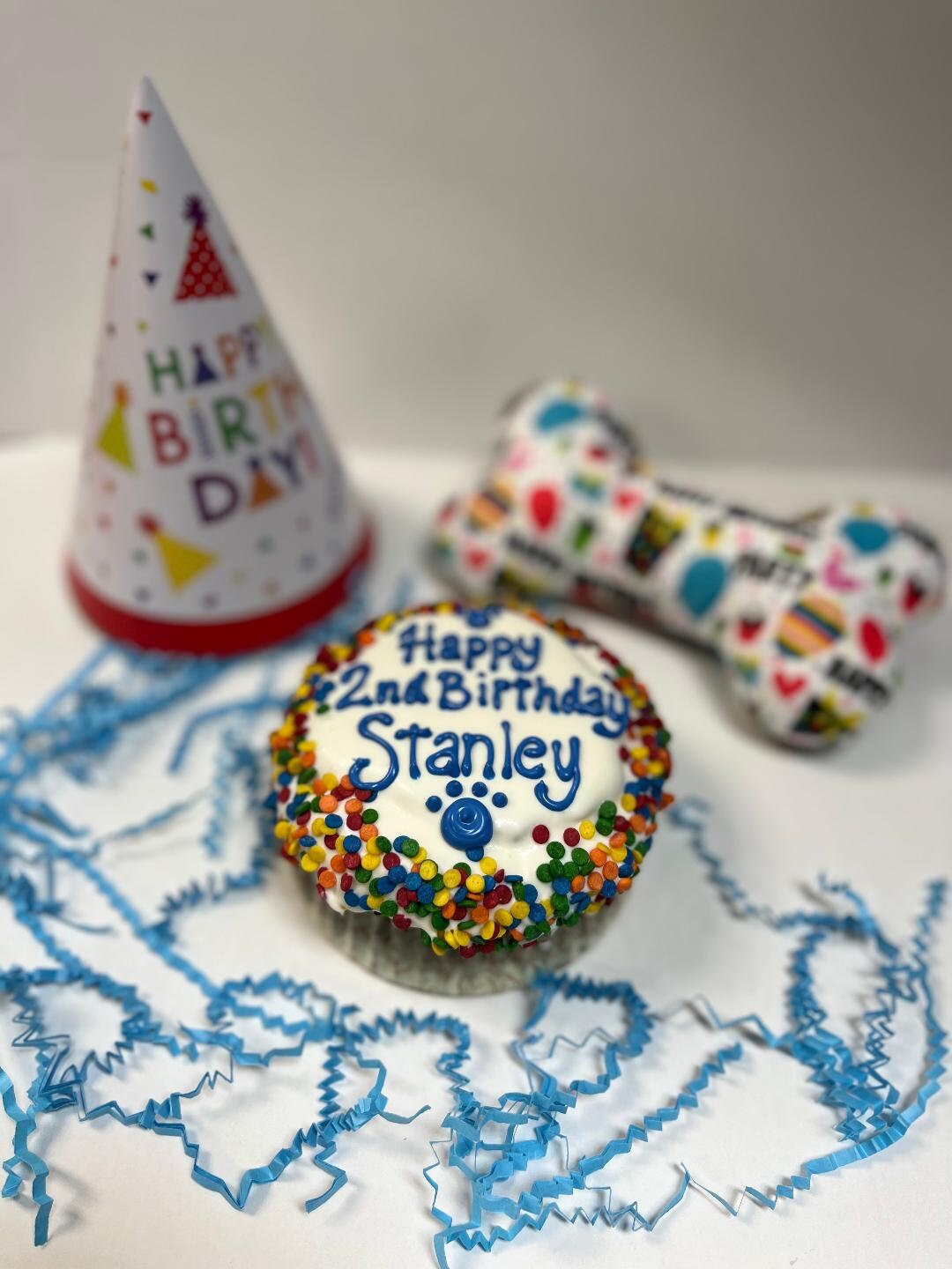 Dog Birthday Cupcake Handmade 4 Jumbo Cupcake With Etsy