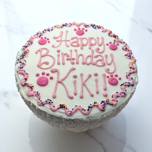 Just For You Pink or Blue Cake 6&quot; | Dog Birthday Cake | Handmade | Happy Birthday Cake| Happy Gotcha Day Cake  | Puppy&#39;s 1st Birthday Cake