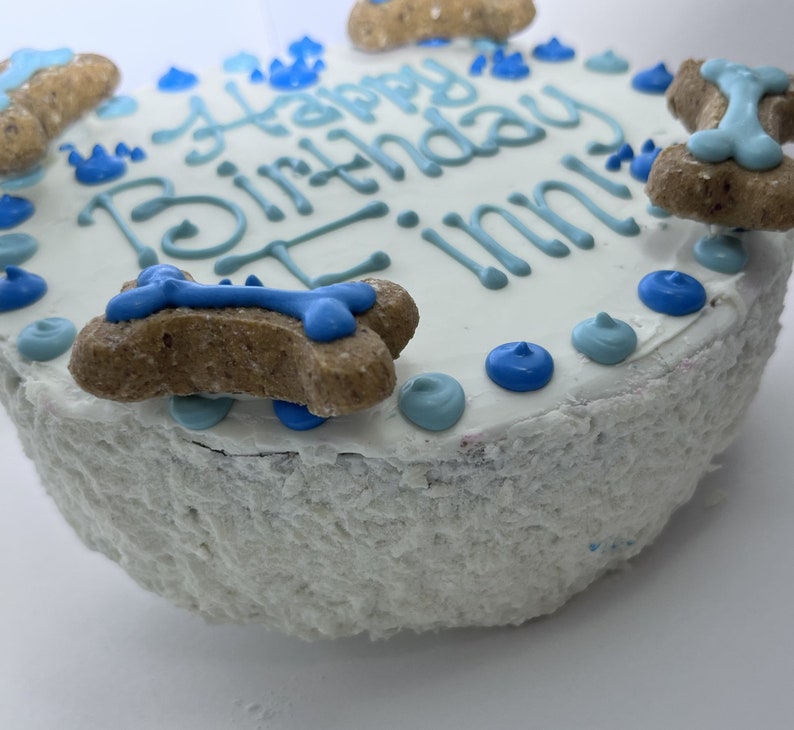 4 Bones Dog Cake 4 Dog Birthday Cake Handmade Happy Birthday Cake Happy Gotcha Day Cake Puppy's 1st Birthday Cake 画像 4