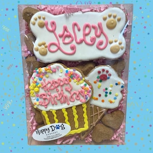 Personalized Dog Treat Cookies:  Gift Box