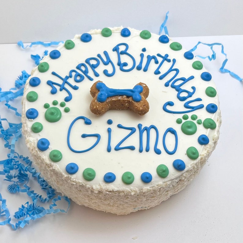 4 Happy Birthday Puppy Cake Dog Birthday Cake Handmade Happy Birthday Cake Puppy's 1st Birthday Happy Gotcha Day Cake image 6