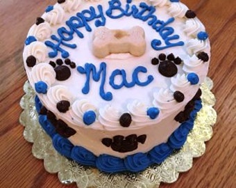 Dog Cake 4" Happy Birthday Puppy Cake (Serves about 4)