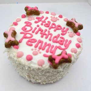 4 Bones Dog Cake 4 Dog Birthday Cake Handmade Happy Birthday Cake Happy Gotcha Day Cake Puppy's 1st Birthday Cake 画像 7