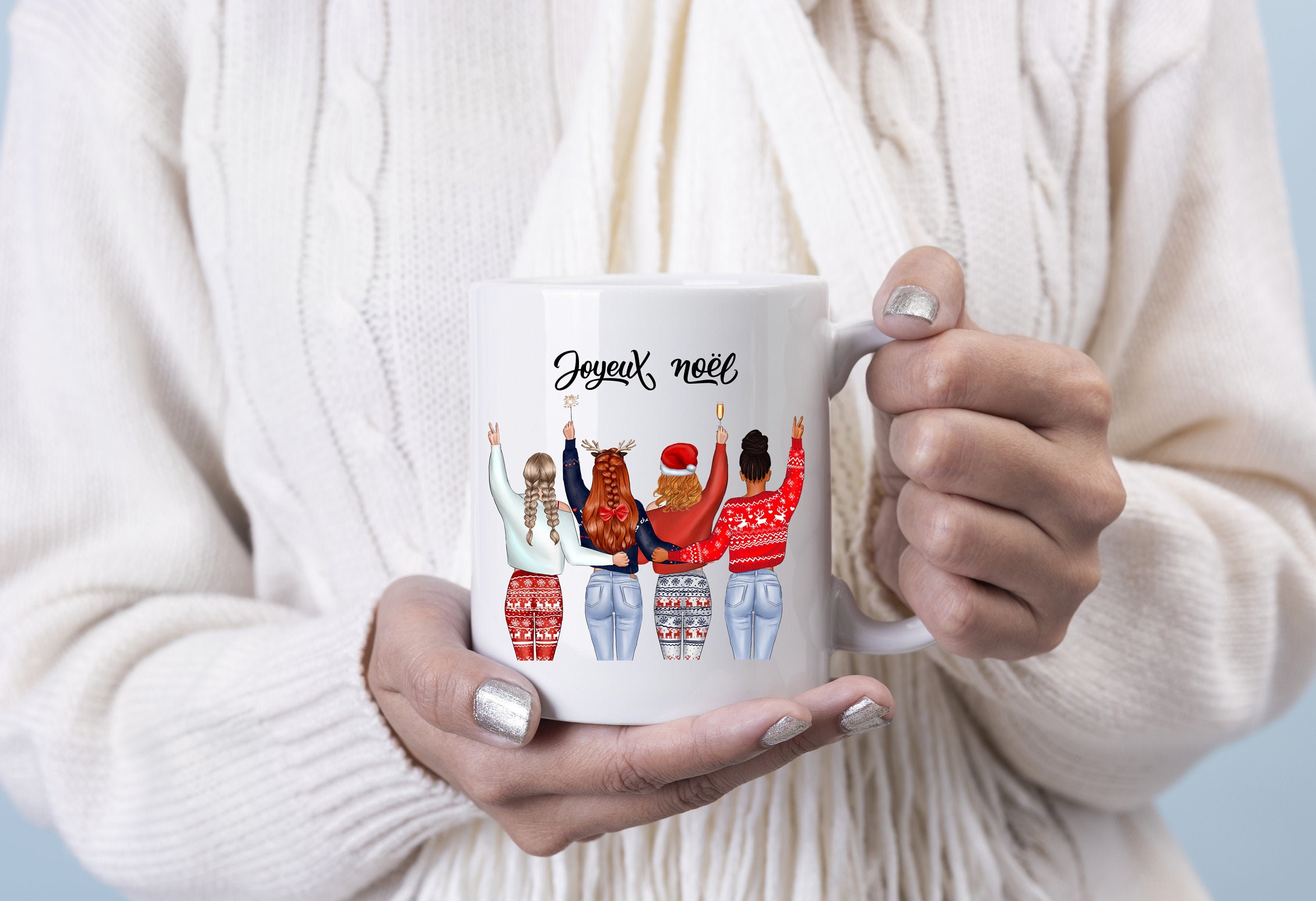 Mug Best Friends/Sisters/ Soeurs Personnalisable