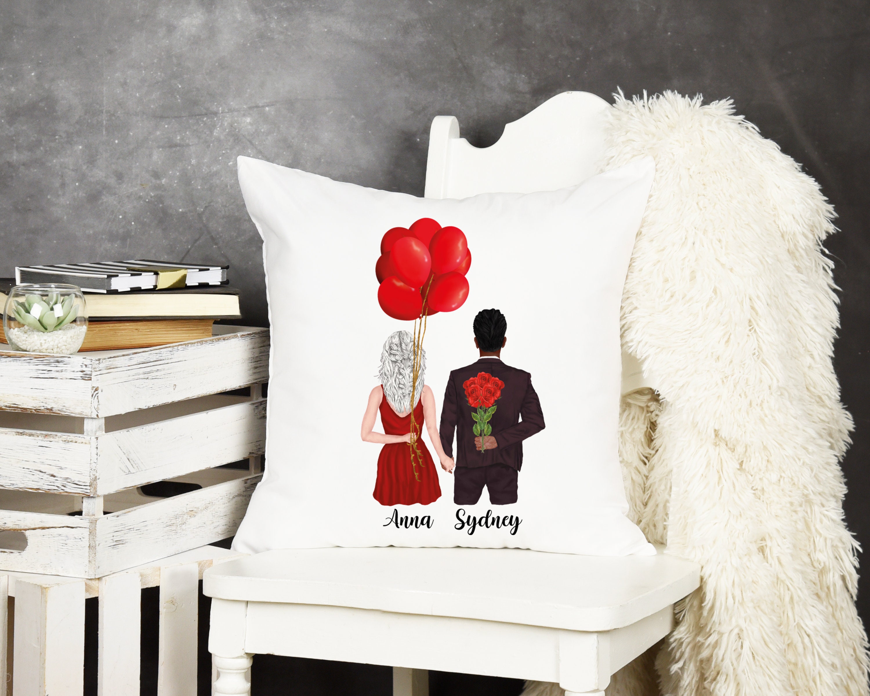 Coussin Saint-Valentin Personnalisé