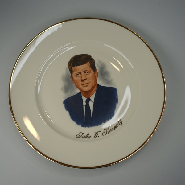 Vintage John F. Kennedy Porcelain Plate Made in Western Germany