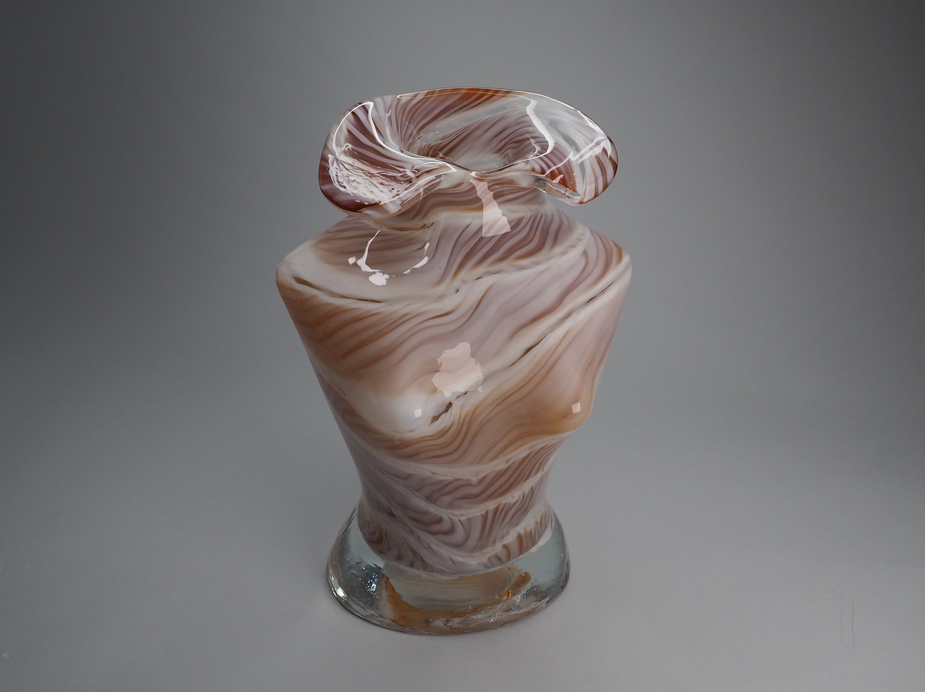 Vintage Murano Vincenza Swirl Glass Design Woman Bust Vase Art Etsy